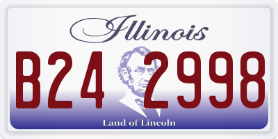 IL license plate B242998