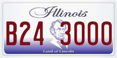 IL license plate B243000