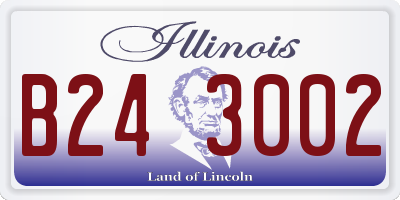IL license plate B243002