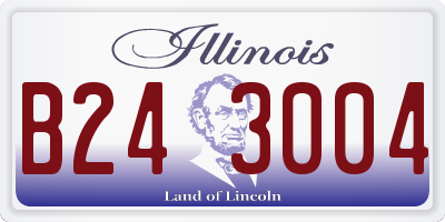 IL license plate B243004