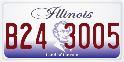 IL license plate B243005