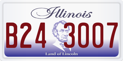 IL license plate B243007