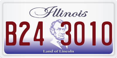 IL license plate B243010