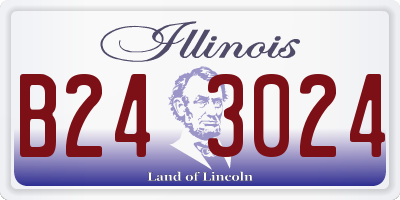 IL license plate B243024