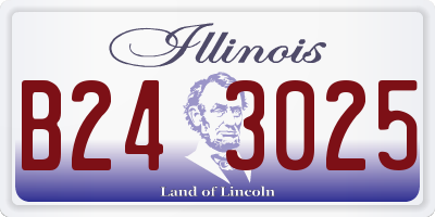 IL license plate B243025