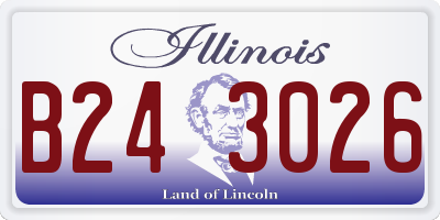 IL license plate B243026