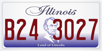 IL license plate B243027