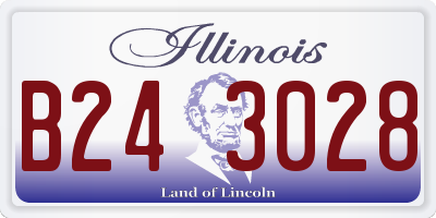 IL license plate B243028