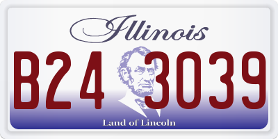 IL license plate B243039