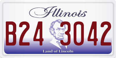 IL license plate B243042