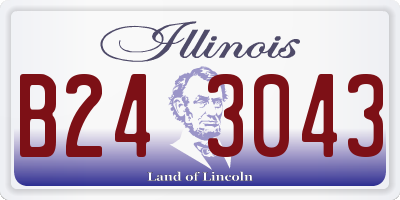 IL license plate B243043