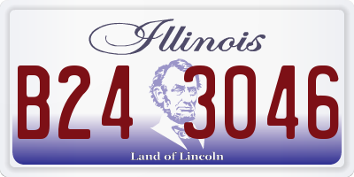 IL license plate B243046