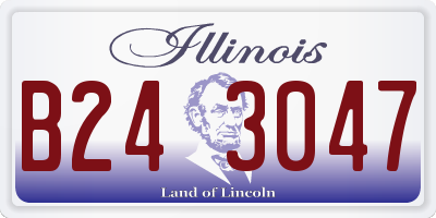 IL license plate B243047