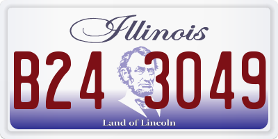 IL license plate B243049