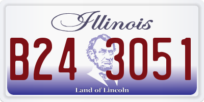 IL license plate B243051