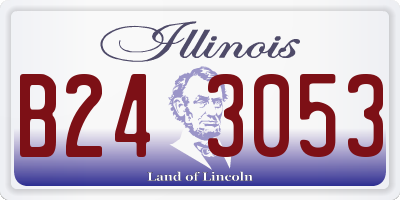 IL license plate B243053