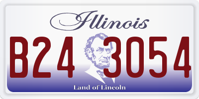 IL license plate B243054