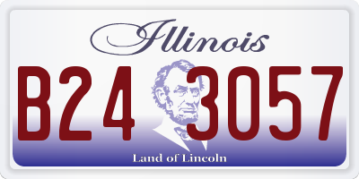 IL license plate B243057