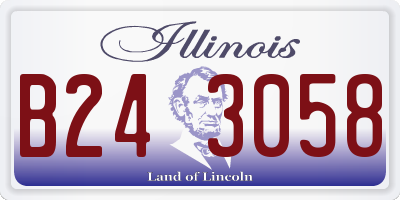 IL license plate B243058