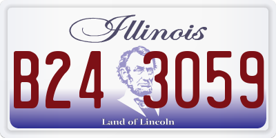 IL license plate B243059