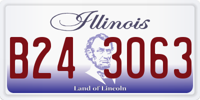IL license plate B243063