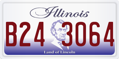 IL license plate B243064