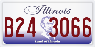 IL license plate B243066