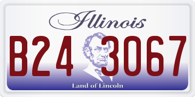 IL license plate B243067