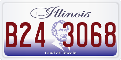 IL license plate B243068