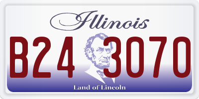 IL license plate B243070