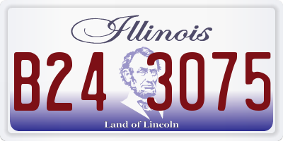 IL license plate B243075