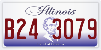 IL license plate B243079