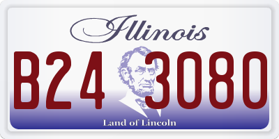 IL license plate B243080