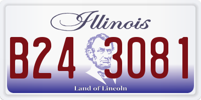 IL license plate B243081