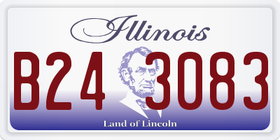IL license plate B243083