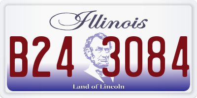 IL license plate B243084