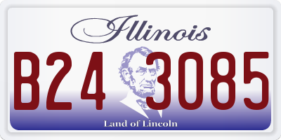 IL license plate B243085