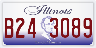 IL license plate B243089