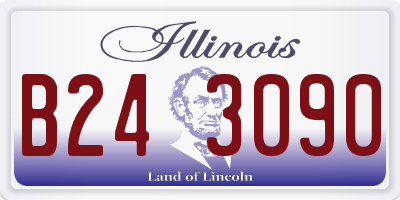 IL license plate B243090