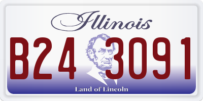 IL license plate B243091