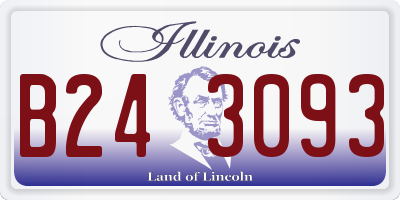 IL license plate B243093