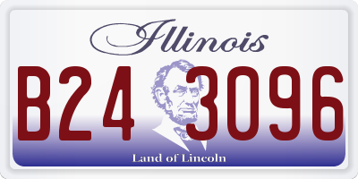 IL license plate B243096