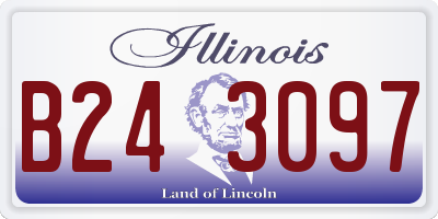 IL license plate B243097