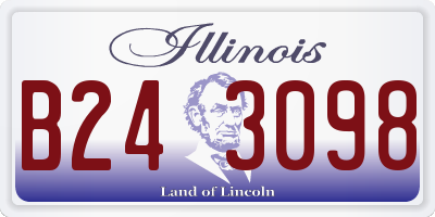 IL license plate B243098