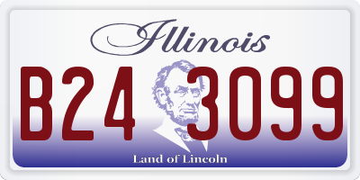IL license plate B243099