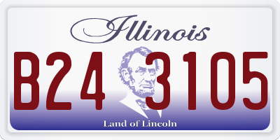 IL license plate B243105