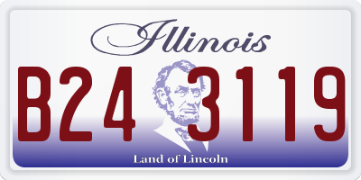 IL license plate B243119