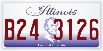 IL license plate B243126