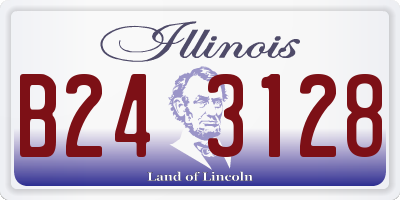 IL license plate B243128