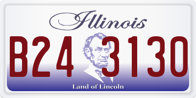 IL license plate B243130